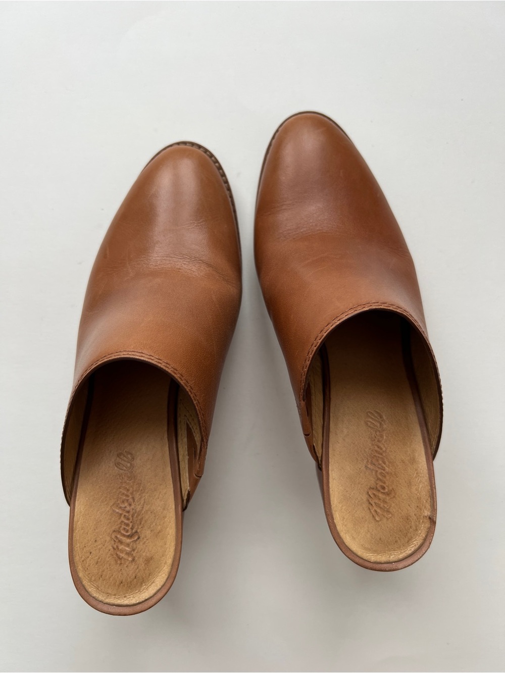 Madewell Harper Mule in Amber Brown